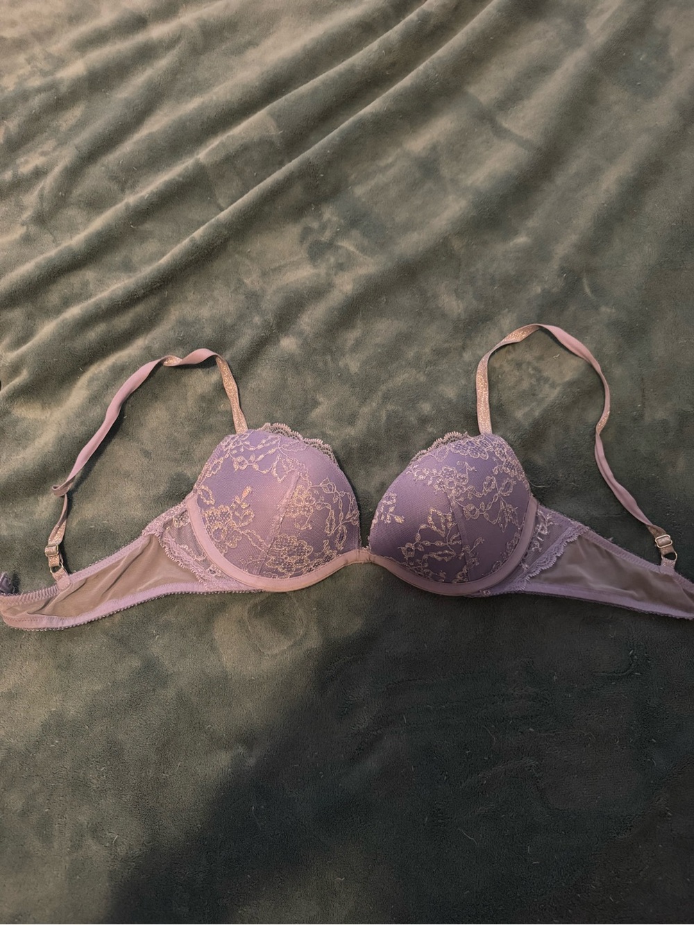 Lace Push-Up Bra in Lavender